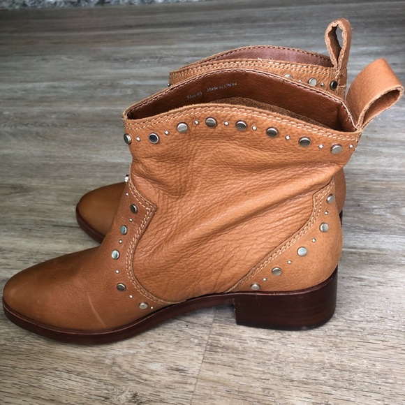 Dolce Vita Tobin Studded Bootie Cognac Brown 6.5 - Picture 3 of 5